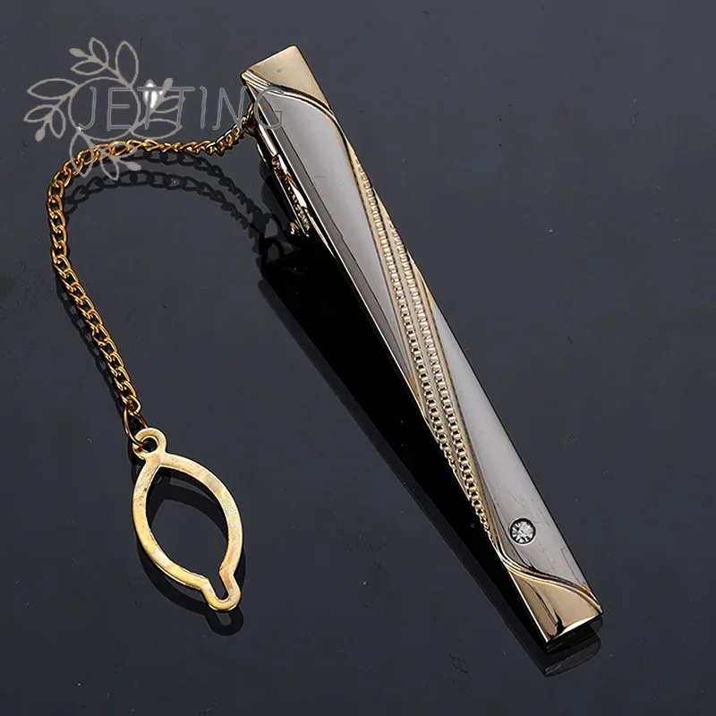 Tie Clip Silver - Hot Metal Simple Necktie Buckle Gold