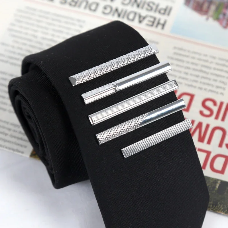 Tie Clip Silver - Classics Metal Silver Color Tie Clip