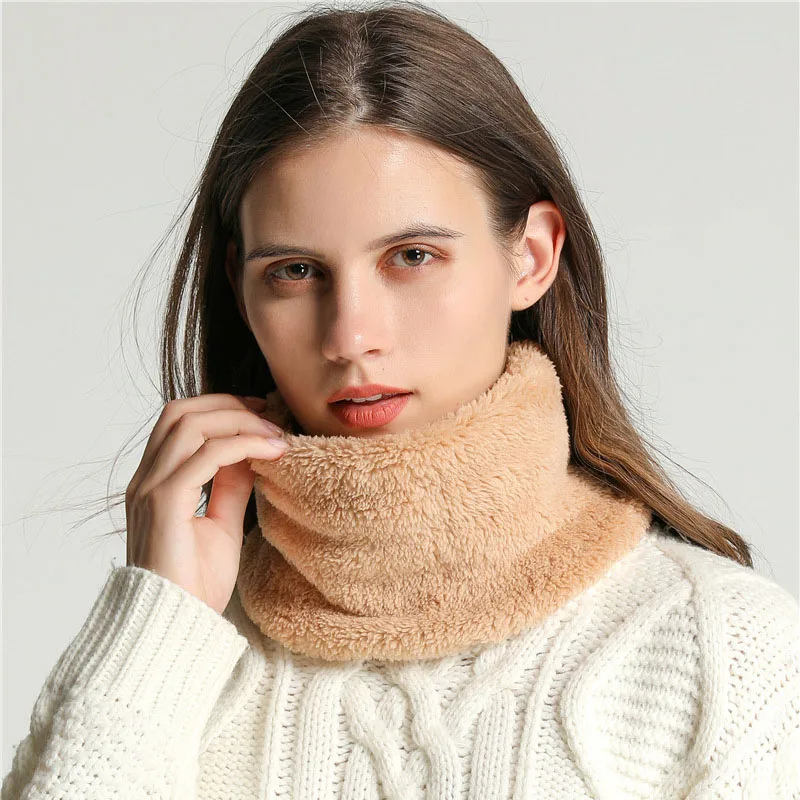 Muffler Men Wool - New Cashmere Warm Neckerchief Winter Ring