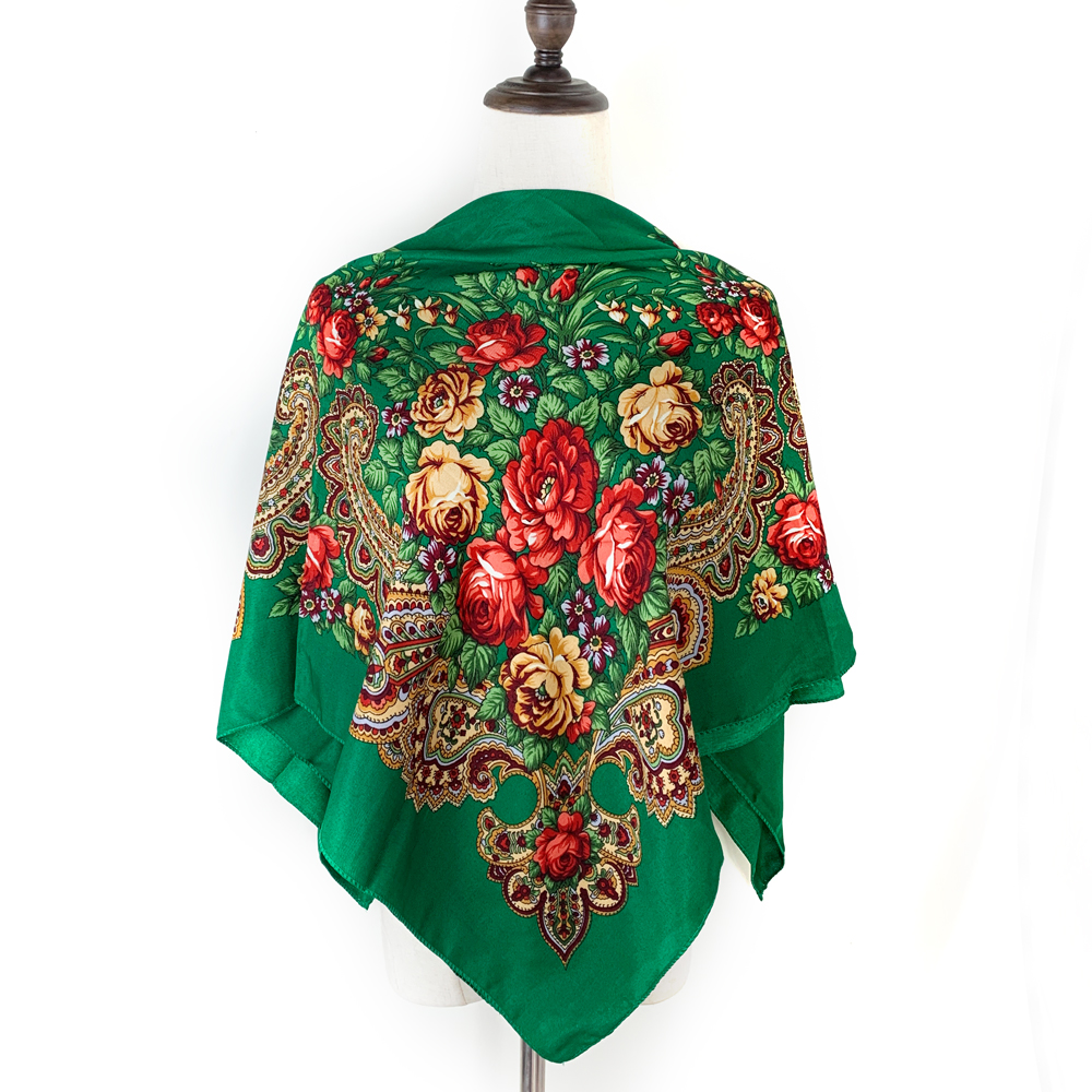 Bandana Cotton - 100*100cm Russian National Square Bandana Scarf