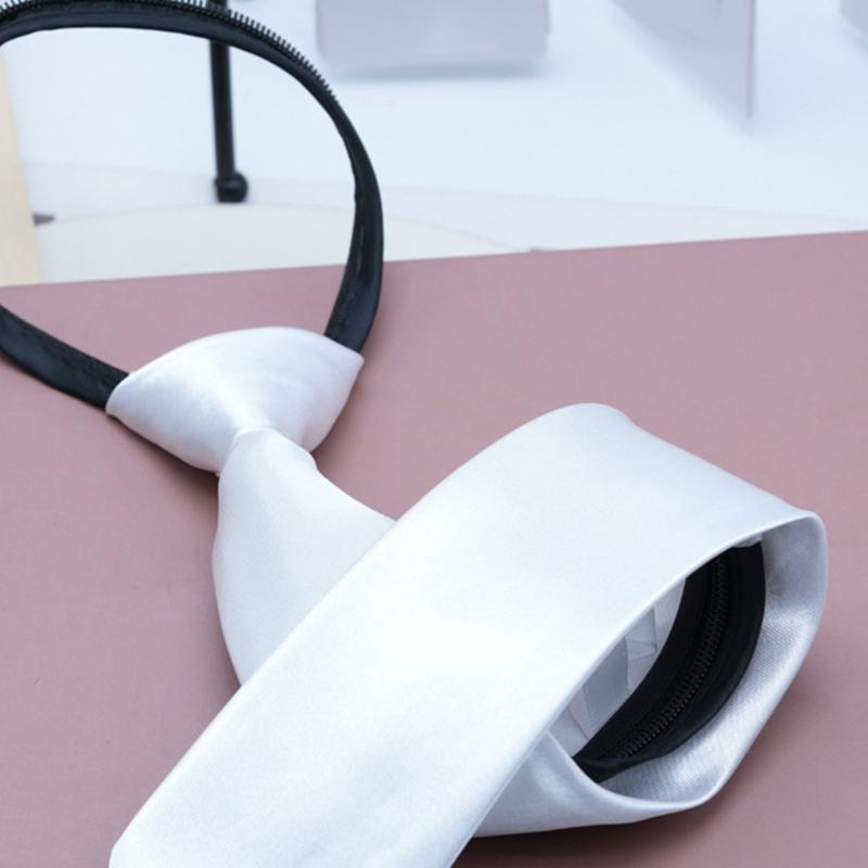 Bow Tie Pre Tied - Fashionable Zippered Neck Tie in Classical