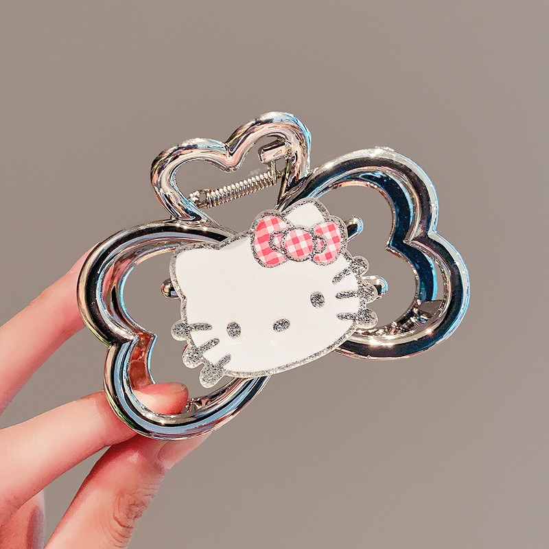 Tie Clip Silver - Hello Kitty Kawaii Shark Clip Fashion