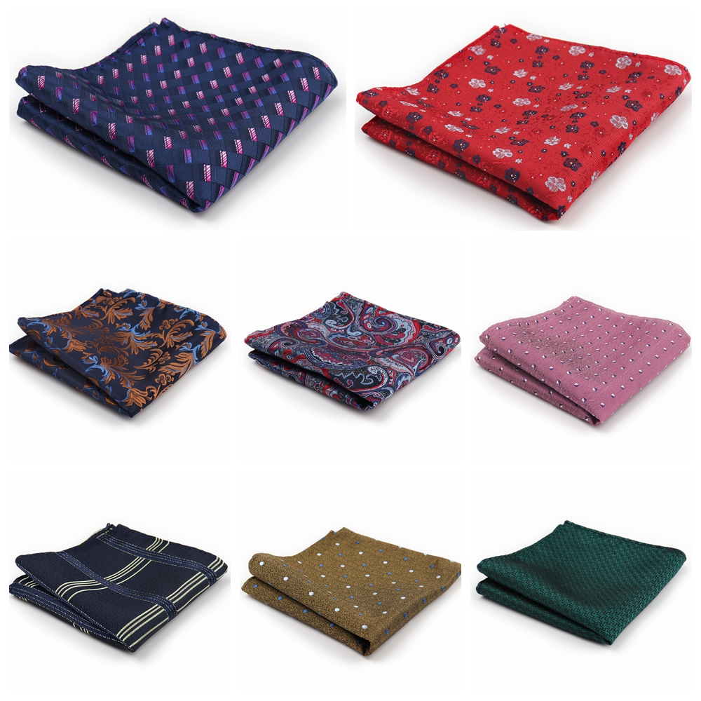 Pocket Square Set - Men Handkerchief Pocket Square Silk Hanky