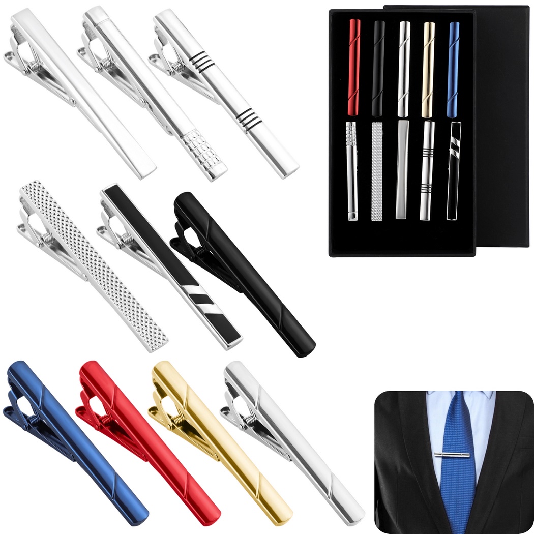 Tie Bar Set Gift - 10Pcs Tie Clips Tie Clip Set