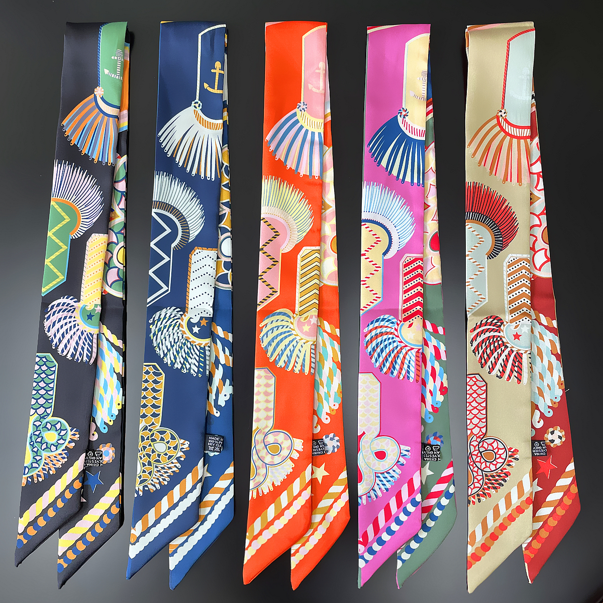 Silk Neck Scarf - Brand Design Twill 100% Silk Scarf