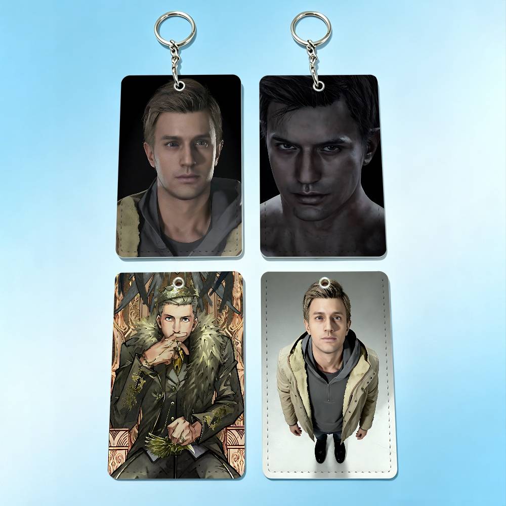 Lanyard Badge Holder - Horror E-Ethan W-Winters Card Holder Keychain