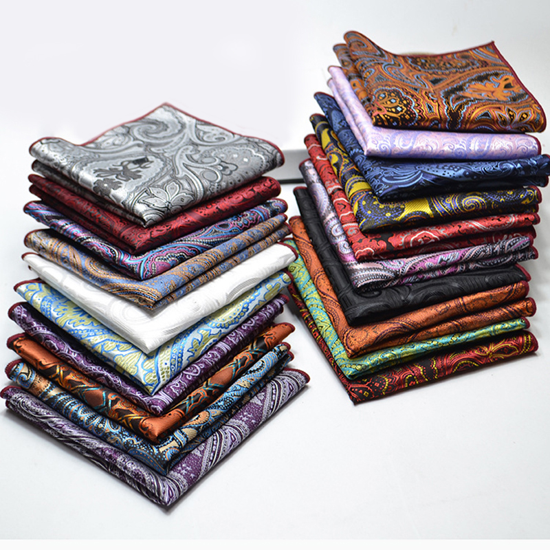 Pocket Square Set - 25cm Mens Classic Pocket Square Towel