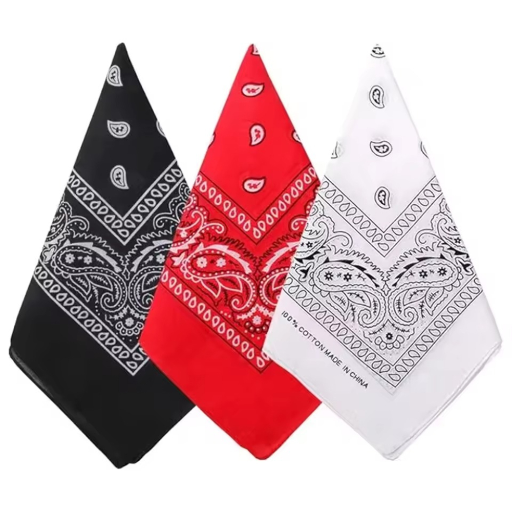 Head Wrap Turban - Hip Hop Cowboy Paisley Scarf Large