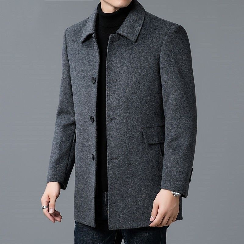 Muffler Men Wool - Wool Blend Coat White Mans Shawl