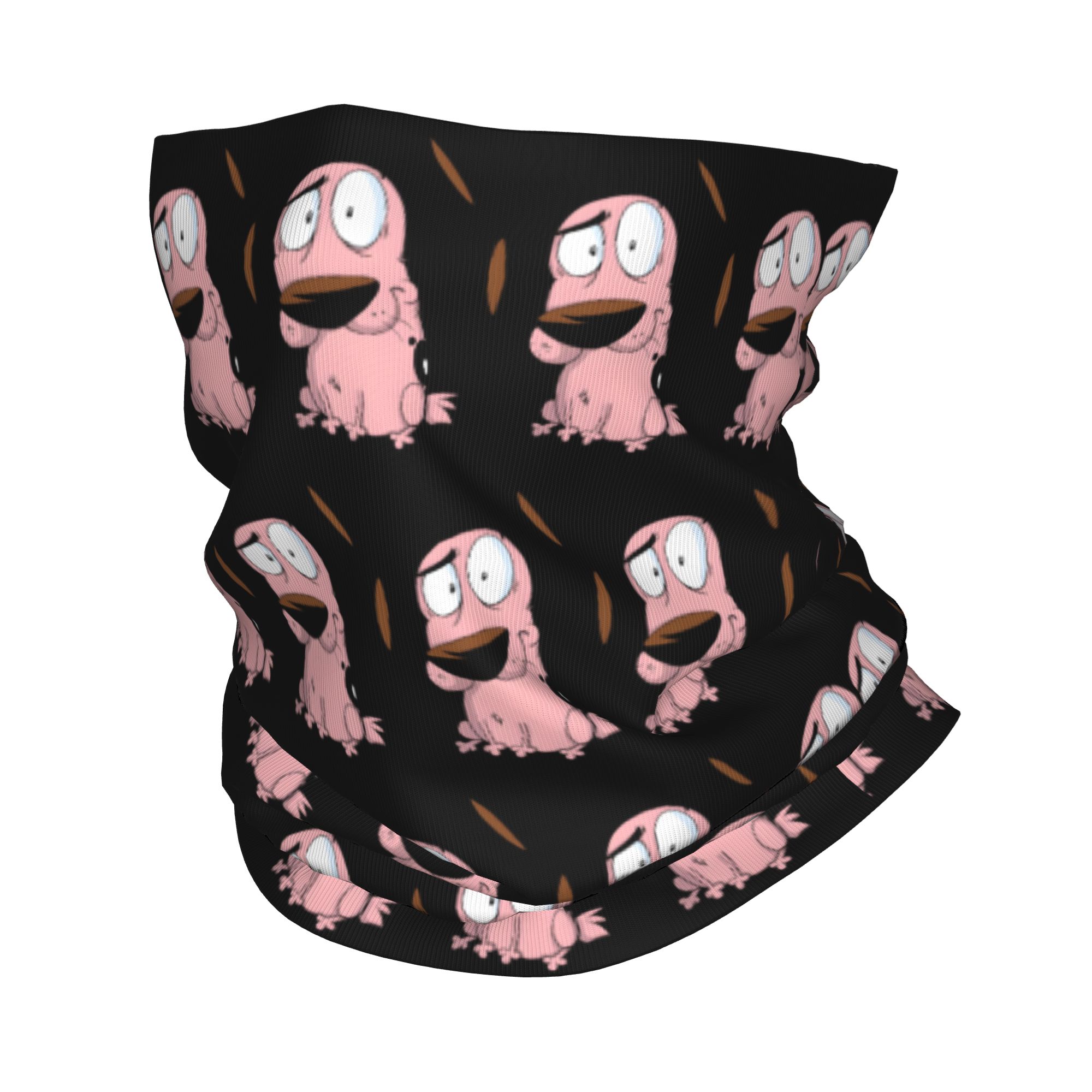 Neck Warmer Tube - Custom Cartoon Courage Dog Winter Headband