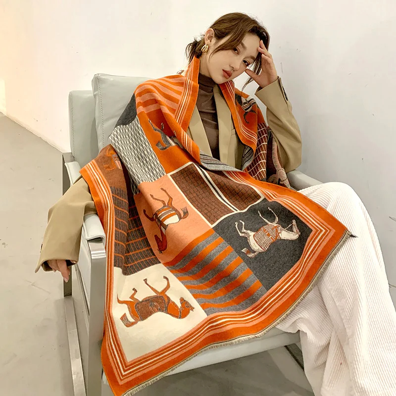 Woven Scarf Blanket - 2024 New Luxury Winter Cashmere Scarf
