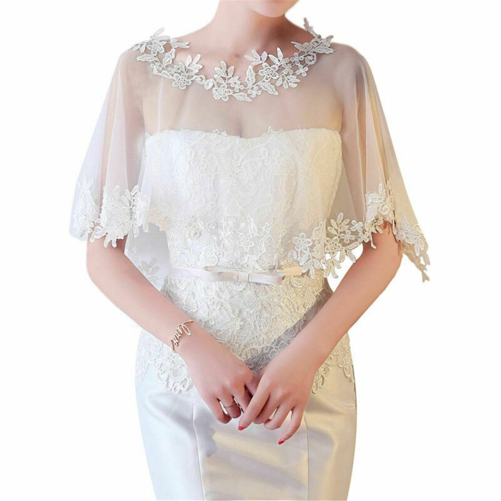 Stole Wedding Shawl - Fashion Elegant Lace Shawl Bridal Casual