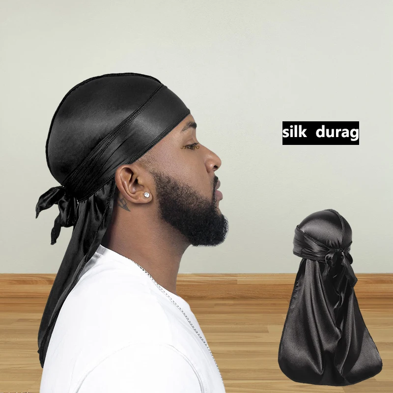 Bandana Doo Rag - Long Tail Unisex Adult Satin Doo