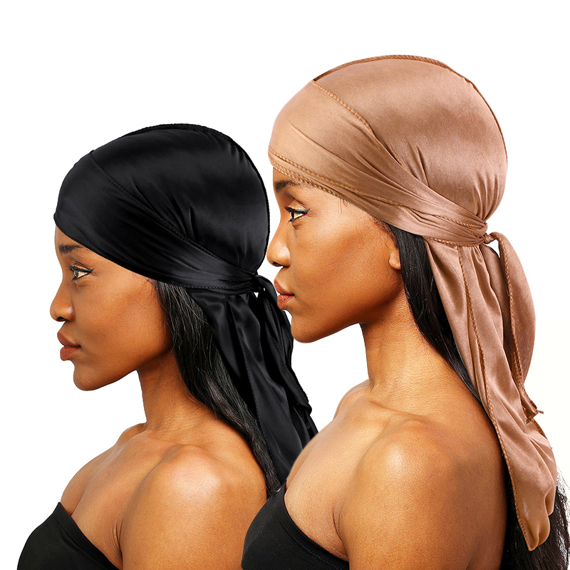 Bandana Doo Rag - 2 pcs Silky Satin Durags for