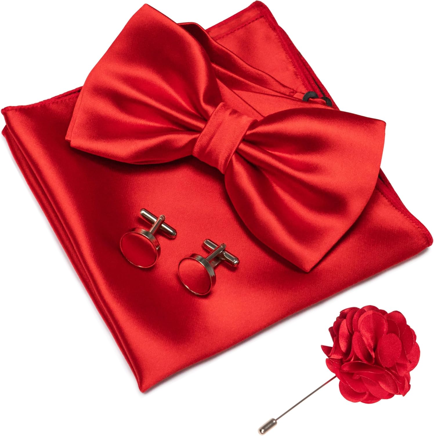 Bow Tie Pre Tied - Solid Color Pre-tied Bow Tie and