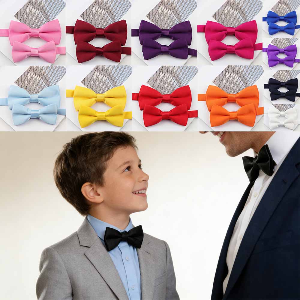 Bow Tie Pre Tied - Men's Children's Daily Wear Polyester Solid