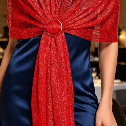 Stole Wedding Shawl - Bridesmaid Stole Women’s Sparkling Shawl Wrap