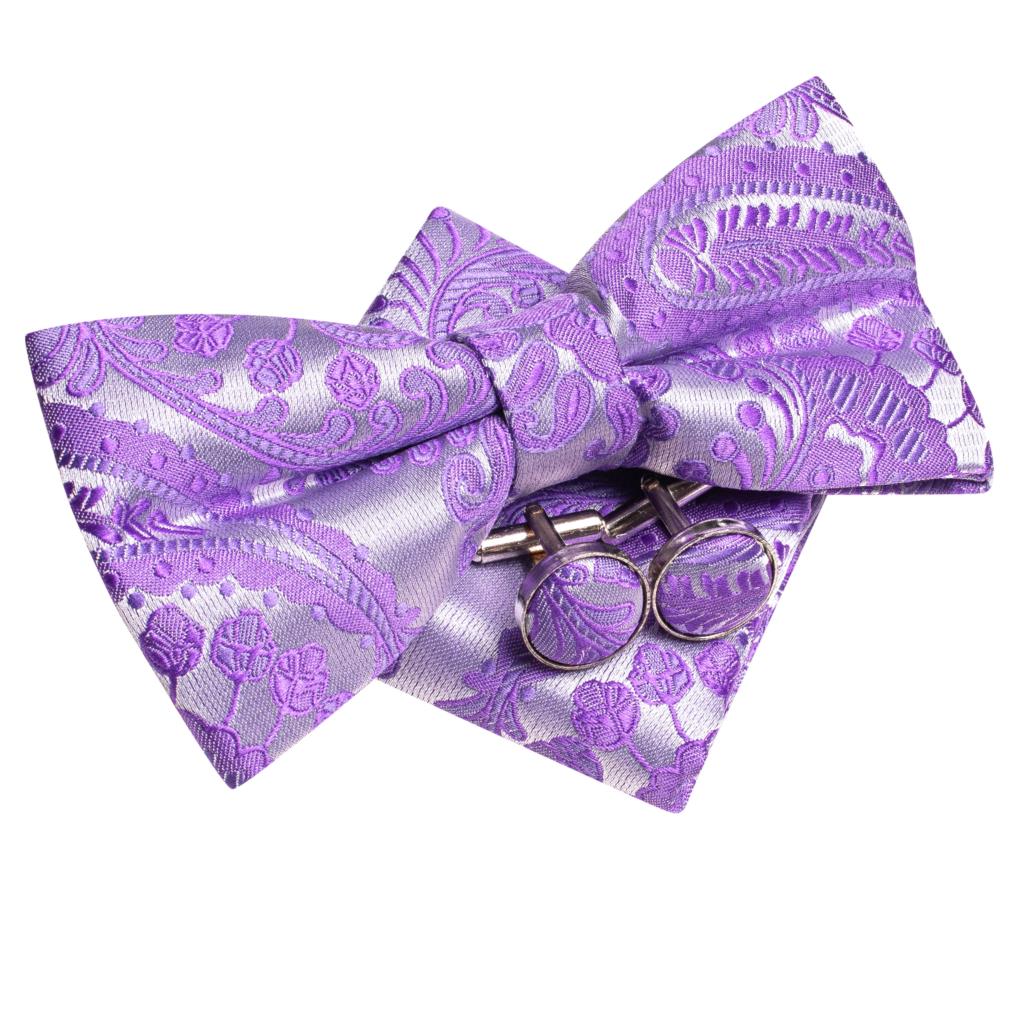 Purple Lilac Lavender Pansy Vi - Bow Tie Pre Tied のレビューと価格