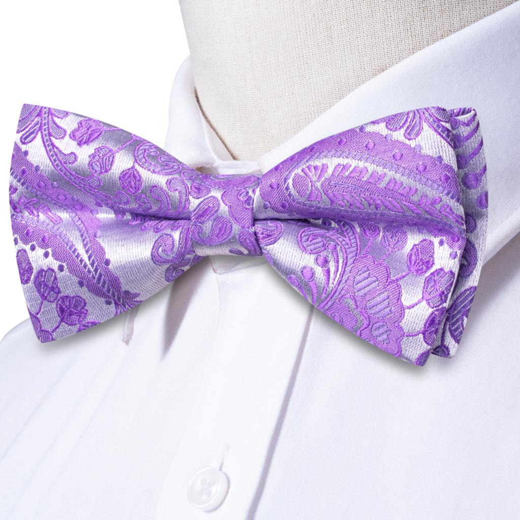 Purple Lilac Lavender Pansy Vi - Bow Tie Pre Tied のレビューと価格