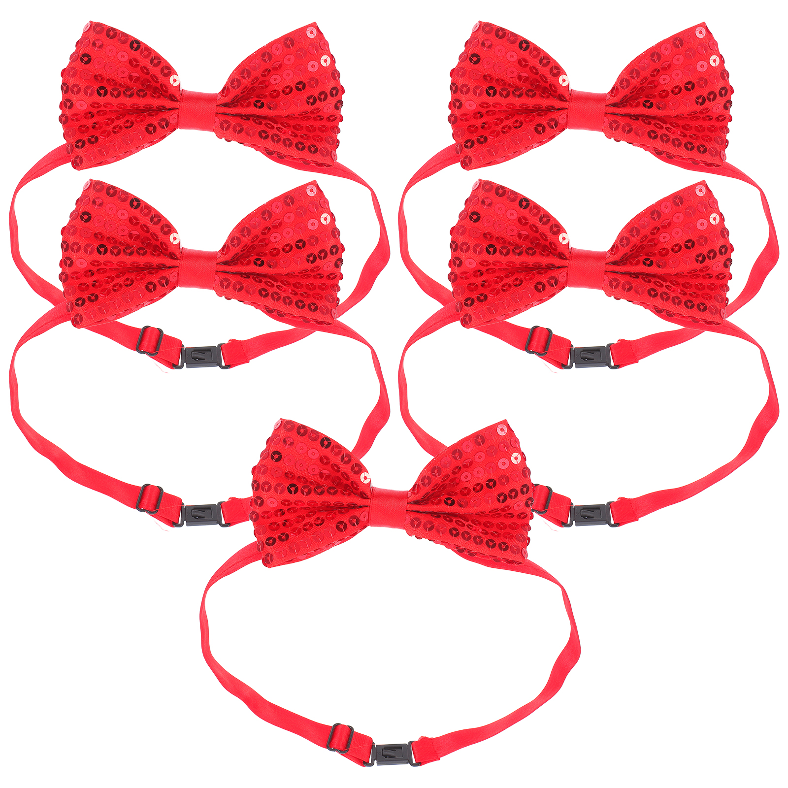5Pcs Children Sparkly Sequin B - Bow Tie Pre Tied のレビューと価格