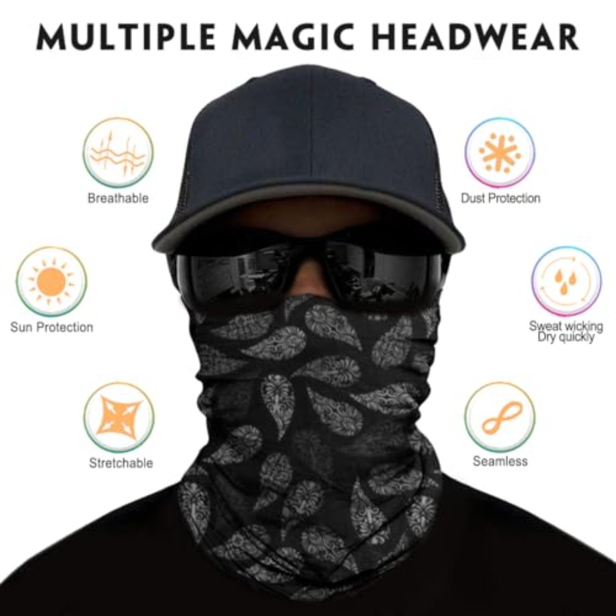 Neck Gaiter for Men Women Head - Face Scarf Mask のレビューと価格