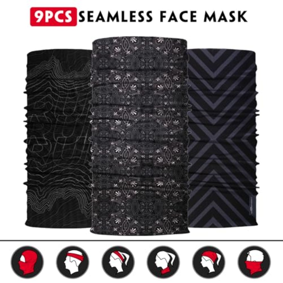 Neck Gaiter for Men Women Head - Face Scarf Mask のレビューと価格