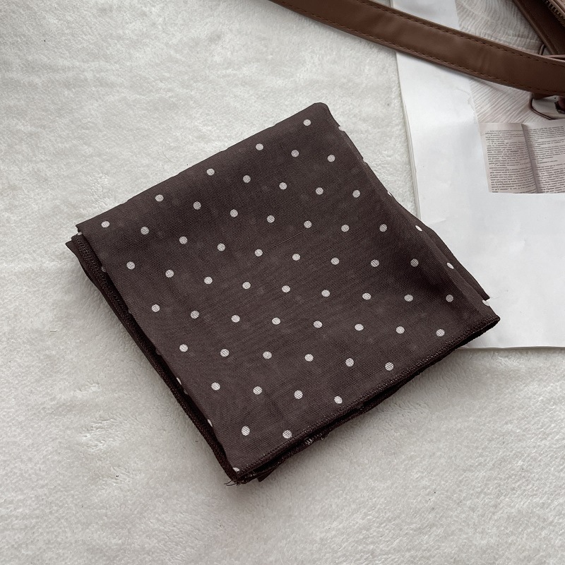 Lady Hair Dot Scarf Female Cot - Bandana Cotton のレビューと価格