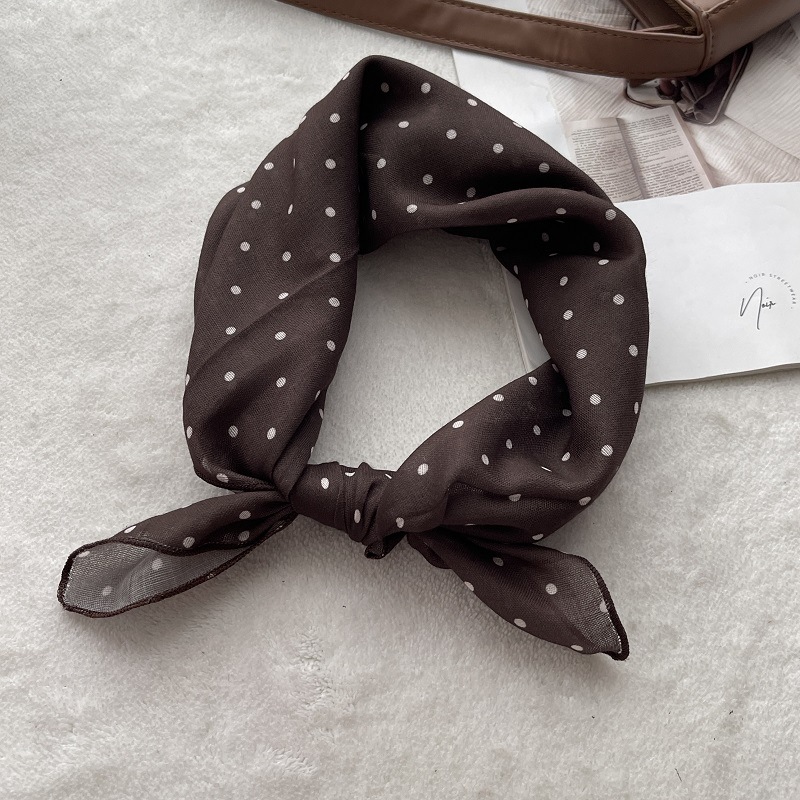 Lady Hair Dot Scarf Female Cot - Bandana Cotton のレビューと価格