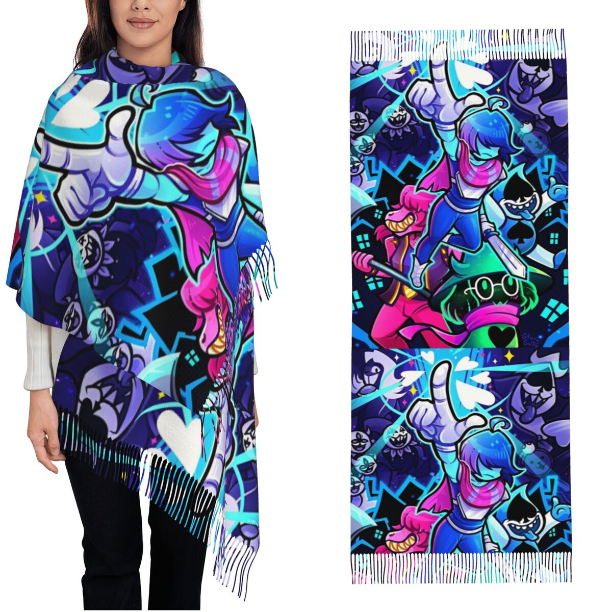 Deltarunes  Shawl Wraps Womens - Pashmina Wrap Large のレビューと価格