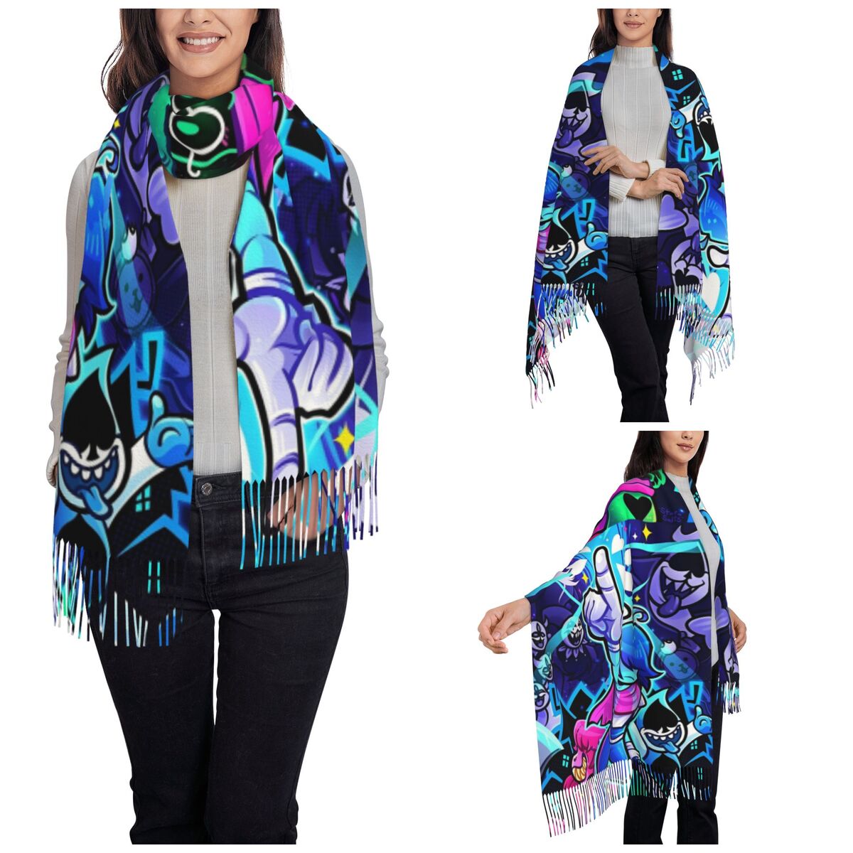 Deltarunes  Shawl Wraps Womens - Pashmina Wrap Large のレビューと価格