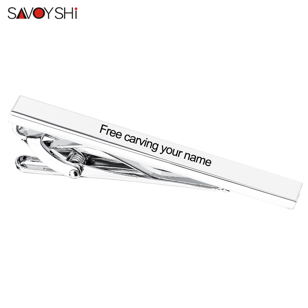 SAVOYSHI Free Engraving Name C - Tie Bar Set Gift のレビューと価格