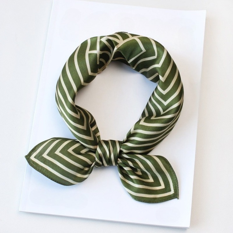 100% Pure Silk Scarf Women Hij - Silk Tie Striped のレビューと価格