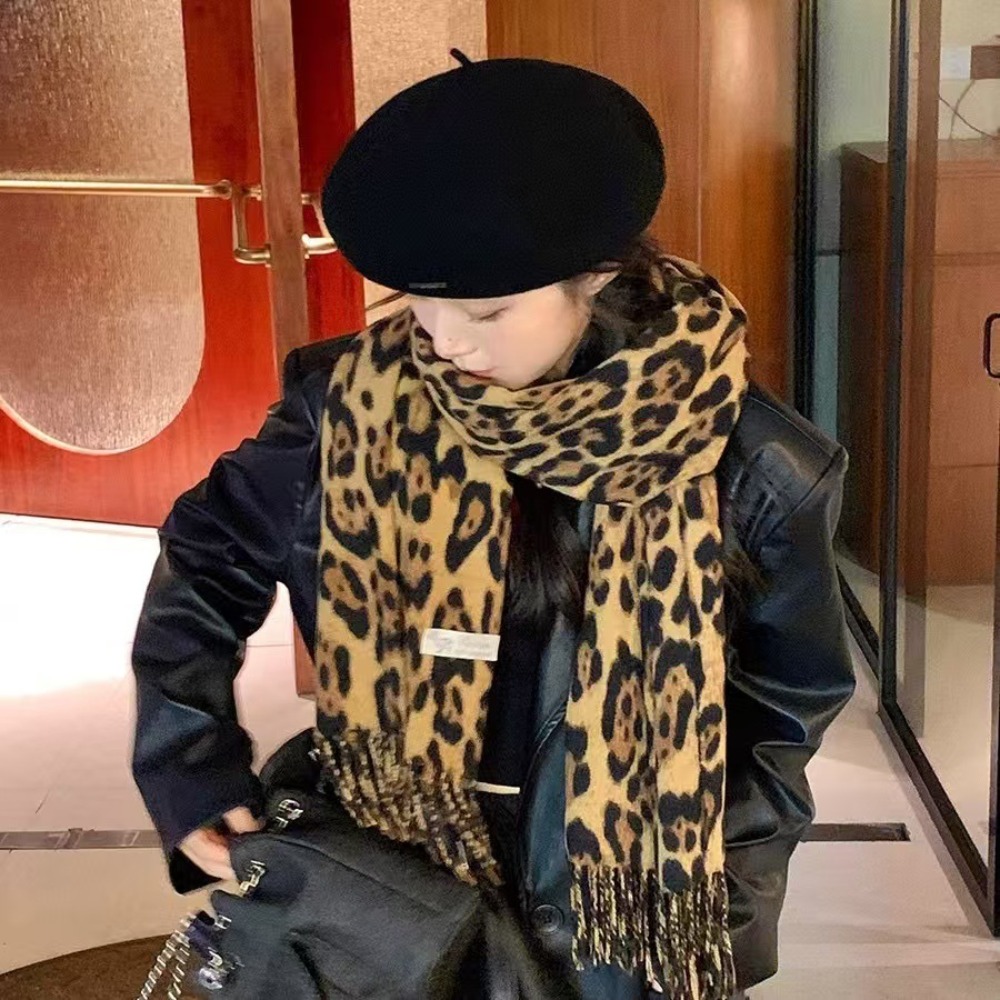 190*70CM Design Leopard Scarf  - Woven Scarf Blanket のレビューと価格
