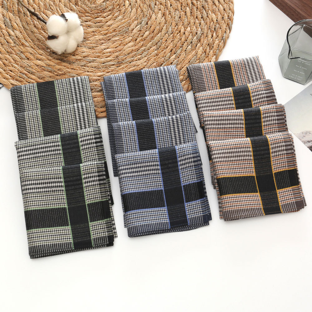 3/6/12 Pcs Men's Pure Cotton H - Handkerchief Cotton Men のレビューと価格