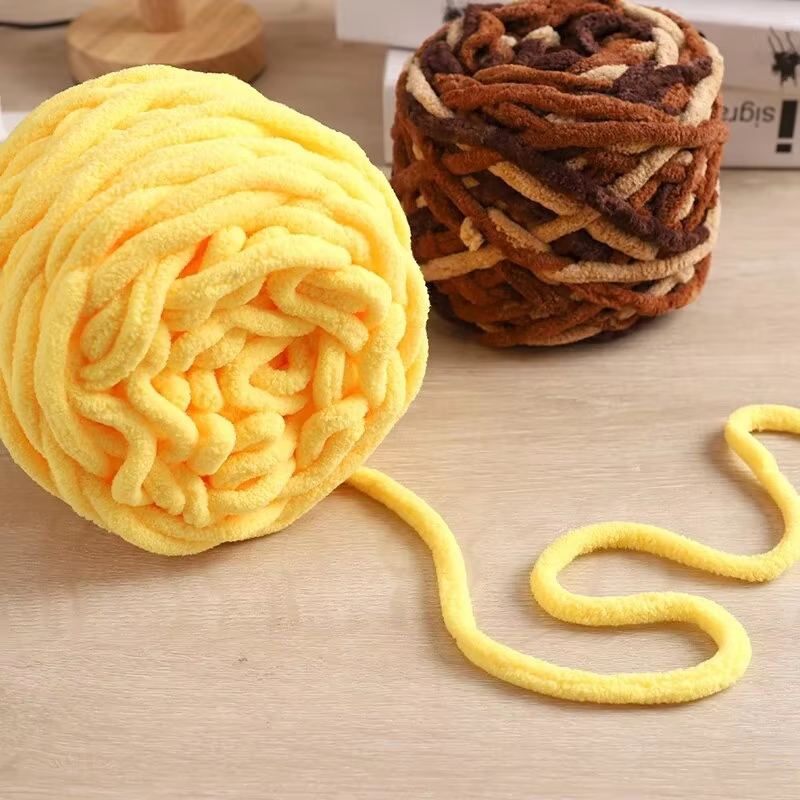 3PCS 300g Chenille Knitting Ya - Woven Scarf Blanket のレビューと価格