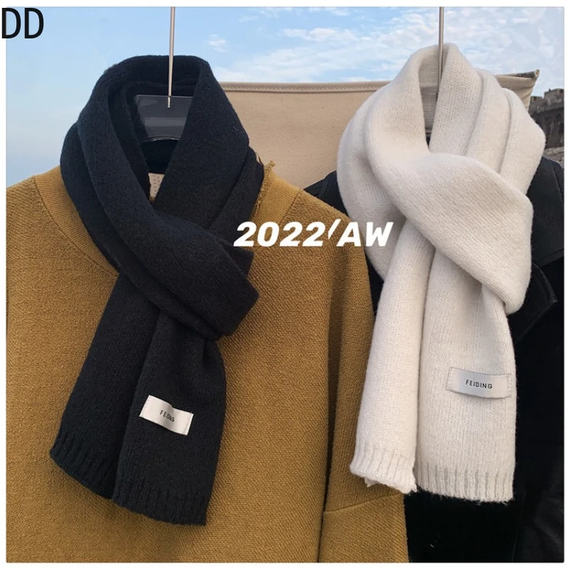 Simple Chic Solid Soft Scarf A - Muffler Men Wool のレビューと価格