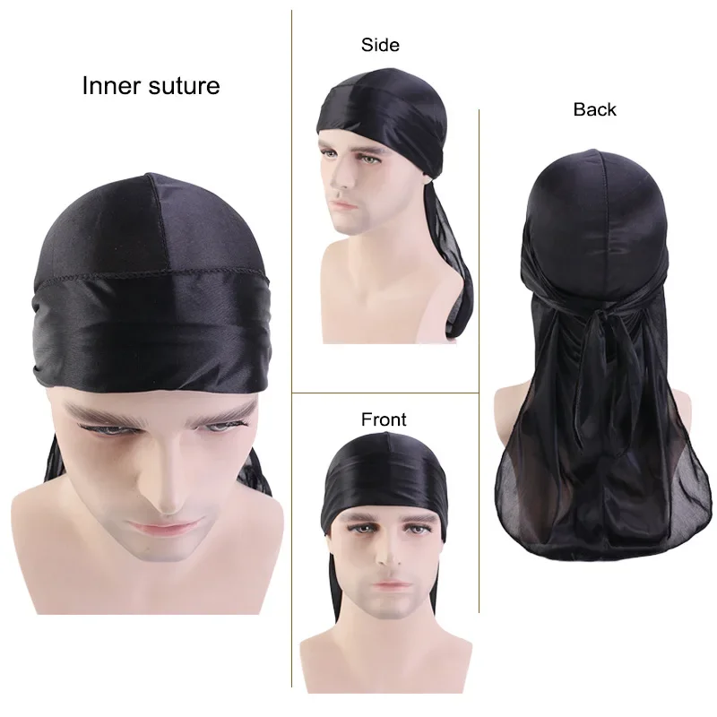 Fashion Long Tail Adult Satin  - Bandana Doo Rag のレビューと価格