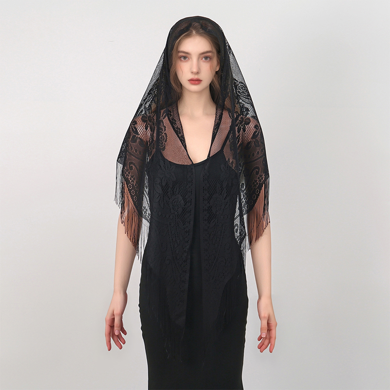 New Embroidery Lace Scarf Shaw - Stole Wedding Shawl のレビューと価格
