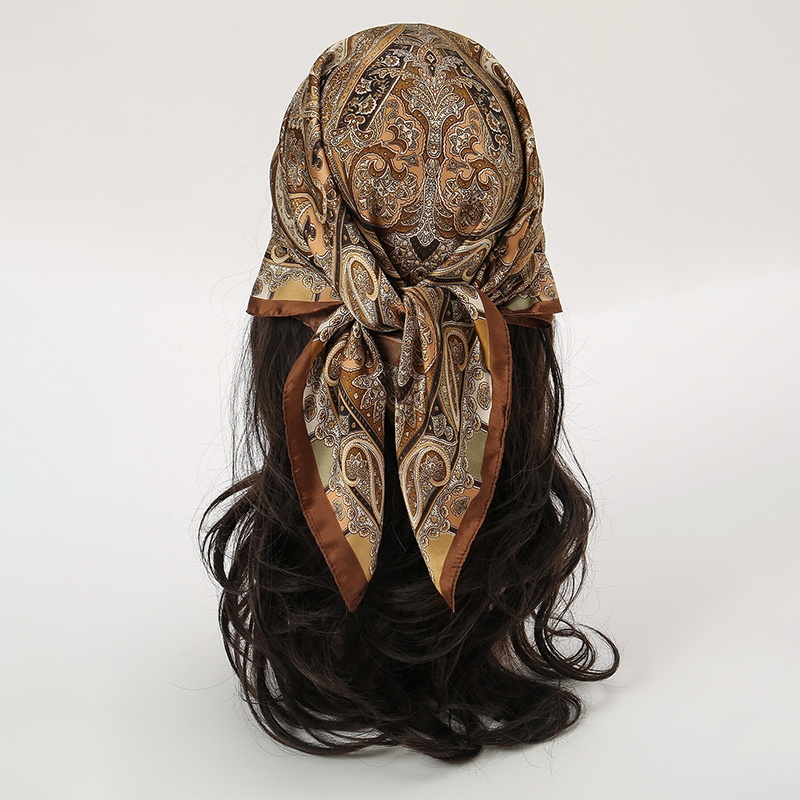 Bohemian Style Print Luxury Br - Head Wrap Turban のレビューと価格