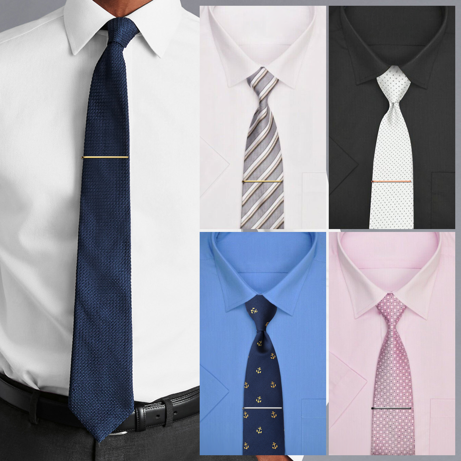 HAWSON Tie Clips for Men 4Pcs  - Tie Bar Set Gift のレビューと価格