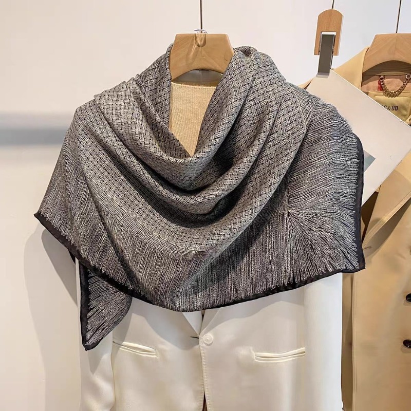 Oversized 110x110cm Real Silk  - Pashmina Wrap Large のレビューと価格