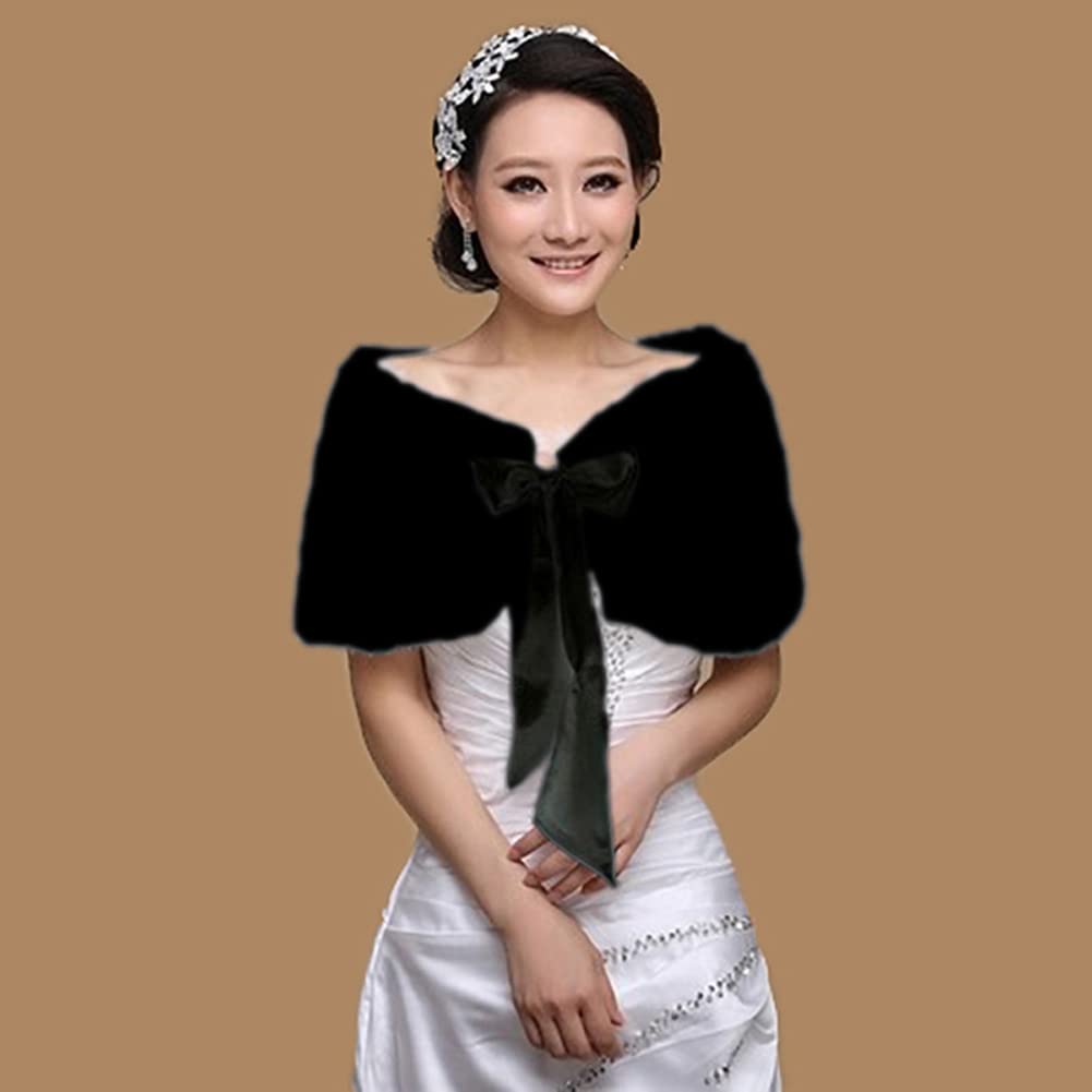 Women's Bridal Wedding Faux Fu - Stole Wedding Shawl のレビューと価格