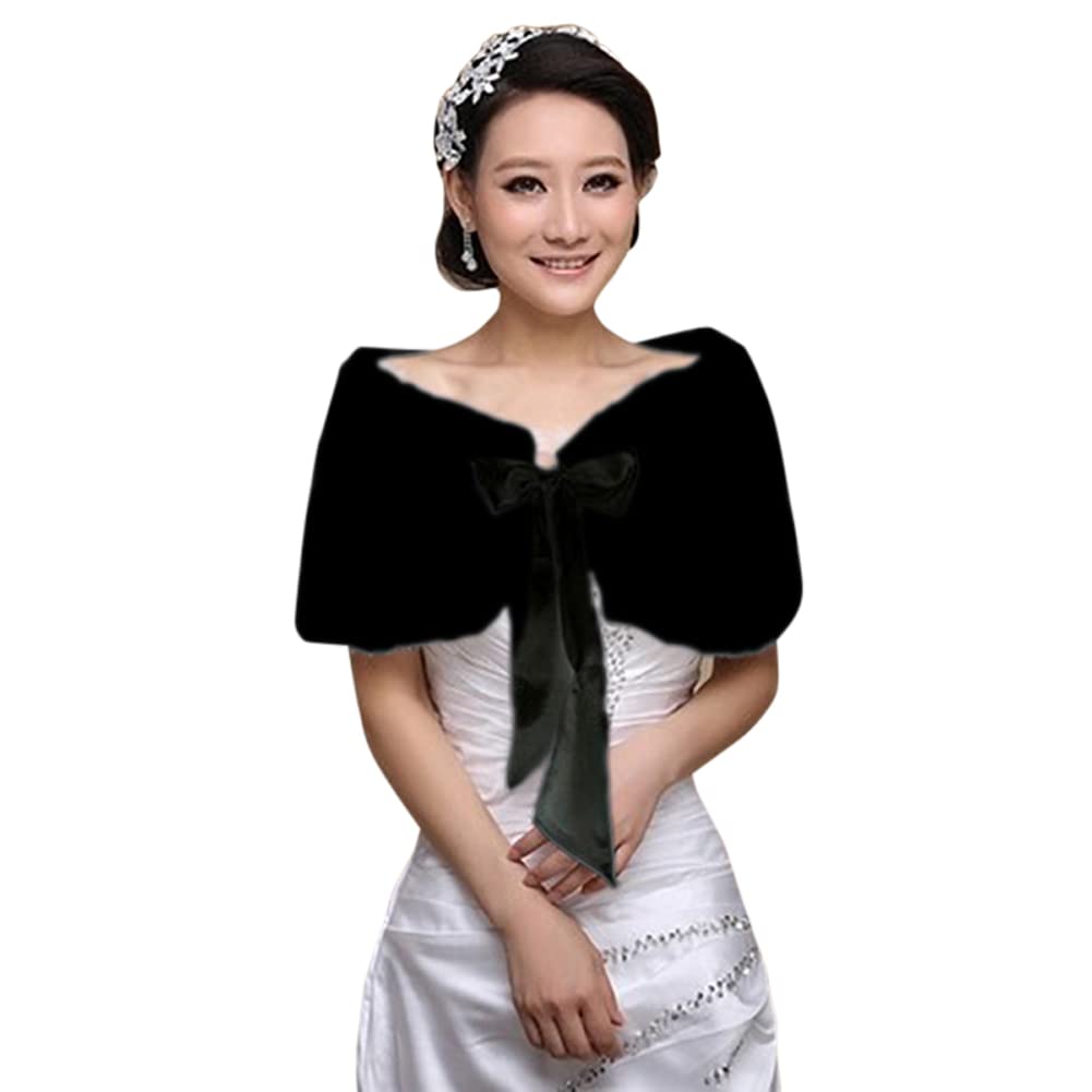 Women's Bridal Wedding Faux Fu - Stole Wedding Shawl のレビューと価格