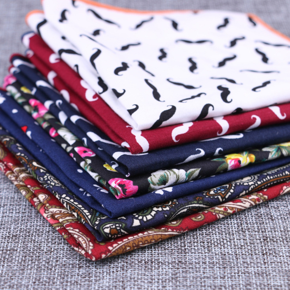 Fashion Cotton Pocket Square F - Handkerchief Cotton Men のレビューと価格