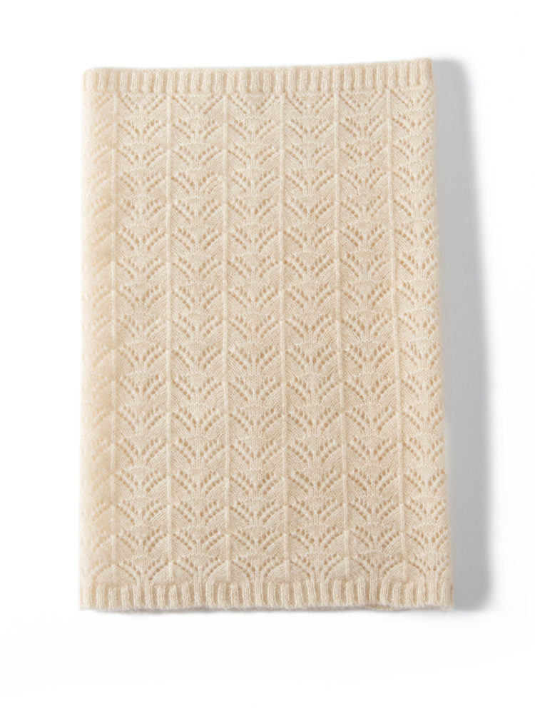 Womens 100% Cashmere Fan Point - Infinity Scarf Knit のレビューと価格