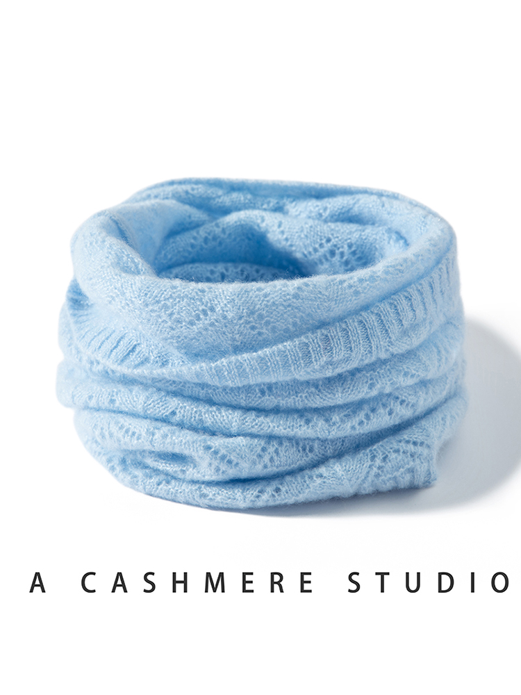 Womens 100% Cashmere Fan Point - Infinity Scarf Knit のレビューと価格