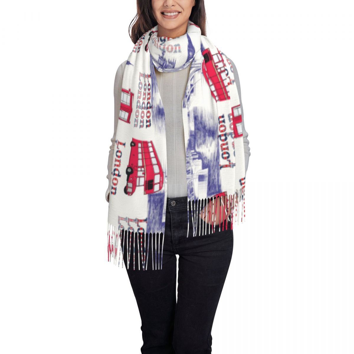 London England Scenes Shawls W - Pashmina Wrap Large のレビューと価格