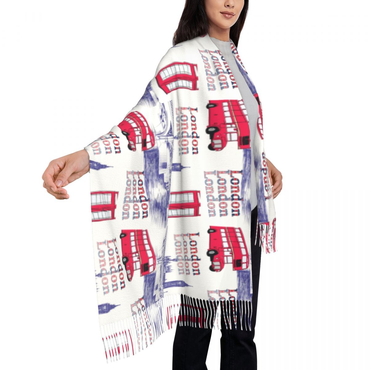 London England Scenes Shawls W - Pashmina Wrap Large のレビューと価格
