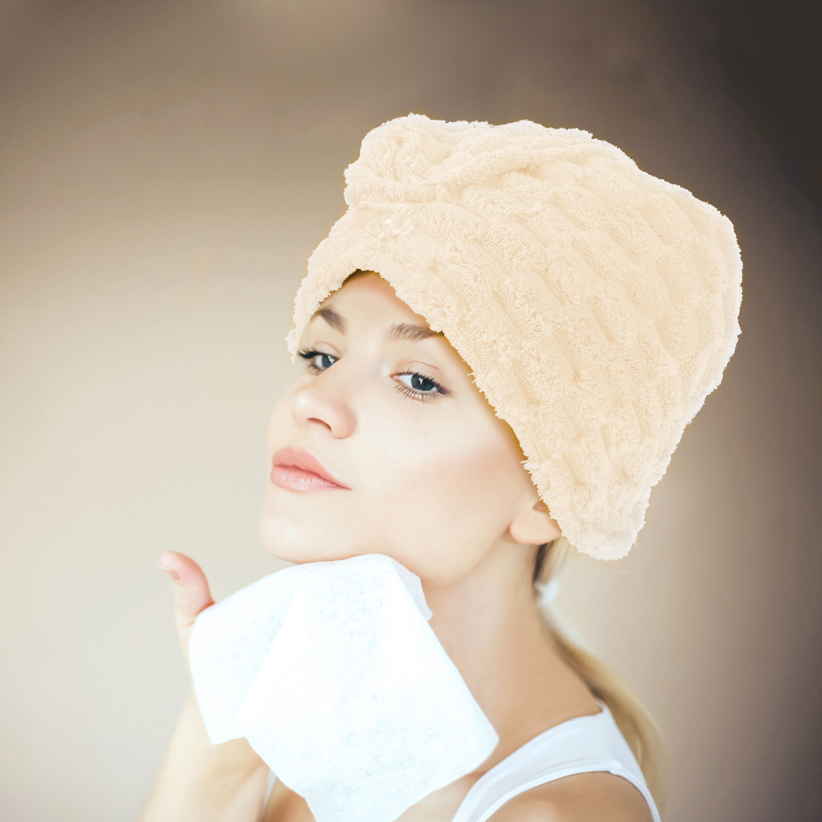 Extra Thick Hair Towel Wrap fo - Head Wrap Turban のレビューと価格