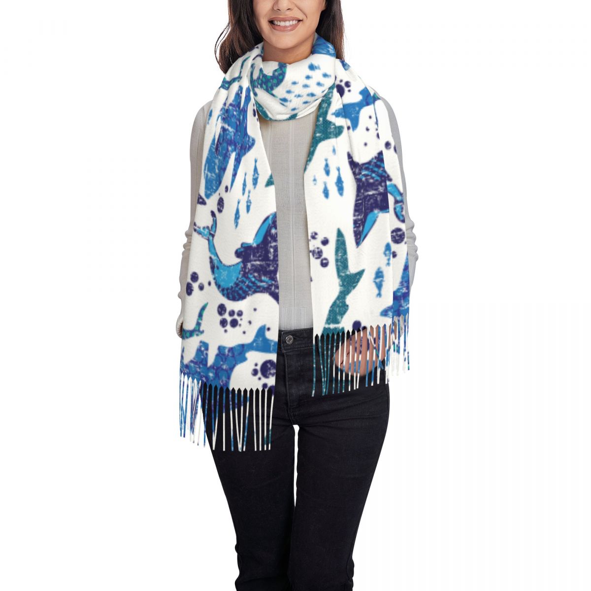 Shark Underwater World Ocean S - Pashmina Wrap Large のレビューと価格
